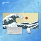 Eco-friendly Sea Waves Mouse Pad 4mm Thickness for Gaming Keyboard USB Anti-slip Rubber Base Desk Mat